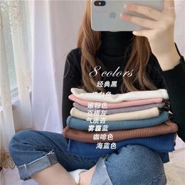 Women's T Shirts Tshirts Superior Quality Spring/summer Long Sleeve Render Unlined Knit Solid Colour Ladies Tops Drop SYFST010
