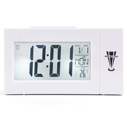 Other Accessories Clocks Decor Home Garden Drop Delivery 2021 1Set Digital Projector Alarm Fm Radio Clock Sn Timer Led Display Wid231g