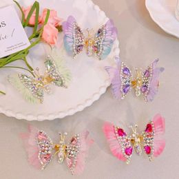 Hair Accessories Korean Style Butterfly Clip Fairy Hairpin Colorful Ornament Hanfu Party