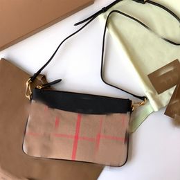 2024 new style Designer shoulder bags house canvas plaid pattern luxury crossbody bags women small phone holder bags leather clutch pouch bags card holder wallet