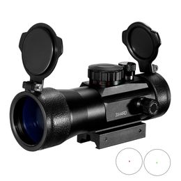 3X44 Green Red Dot Sight Scope 2X40 3X42 Tactical Optics Riflescope Fit 11 20mm Rail for Hunting 231221