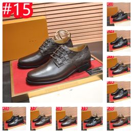 40Model New Designer Brogue Shoes for Uomo Bottom Round Round-Up Brown Black Size 38-45 Uomini fatti a mano Abito Luxury Shoe