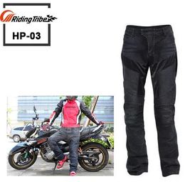 Apparel New motorcycle Apparel jeans drop resistance slim denim automobile race pants moto protection Black blue
