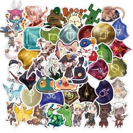 50Pcs Catoon Game Final Fantasy Stickers Roles Play Games Graffiti Stickers Student Stationery Sticker