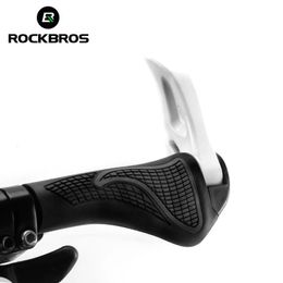 Rockbros official MTB Grips Bike Handlebar Horns Shofar Vice ShockproofBike Cycling Rubber 231221