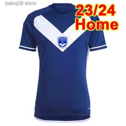 Fans Tops Tees 23 24 Girondins de Bordeaux Mens Soccer Jerseys BARBET ELIS BIUMLA EKOMiE BOKELE Home Blue Football Shirt Short Sleeve Uniforms