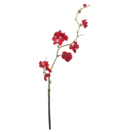 Decorative Flowers Simulation Plum Blossom Flower Decor Ornament Wedding Bouquet Romantic Po Props Home Decoration