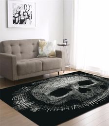 Creative Europe Type 3D Sugar Skull Carpet Hallway Doormat Anti Slip Bathroom Carpets Absorb Water Kitchen MatRug Living Room Y6742575