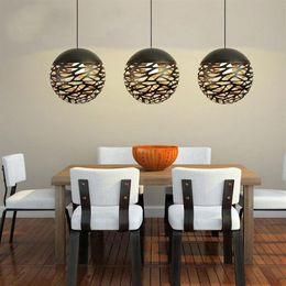 Modern Pendant Lamp Metal Pendant Light Globle Lamp With E27 Holder Cut Out Style New Style for Living Room 294G