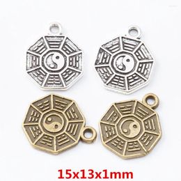 Charms 70 Pieces Of Retro Metal Zinc Alloy Tai Chi Pendant For DIY Handmade Jewelry Necklace Making 7095
