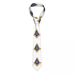 Bow Ties Freemason Gold Square Masonic Neckties 8 Cm Mason Neck Mens Slim Wide Shirt Accessories Gravatas Wedding Office