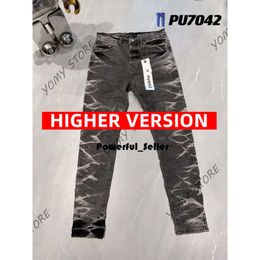 Designers Purple Jeans Denim Trousers Mens Jeans Designer Jean Men Black Pants High-end Quality Straight Robin Streetwear Sweatpants 8253