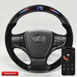 LED Performance Car Steering Wheel Fit for Lexus ES Real Carbon Fibre