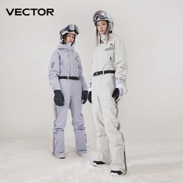 VECTOR Extra Thick Women Ski Pants Straight Full Overalls Winter Warm Windproof Waterproof Outdoor Sports Snowboard Snowmobile 231220