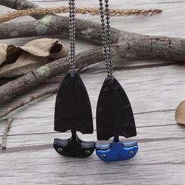 Mulunctional Mini Hanging Necklace LNIFE Protable Outdoor Camping Rescue Survival Tool Selling Pendant Necklaces303G3792246315O