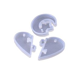 Molds Sile Resin Molds Star Moon Heart Shape With Hole Flexible Rubber Diy Jewelry Pendant Making Drop Delivery Jewelry Jewe Dhgarden Dh3Gk