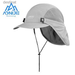 Wide Brim Hats Bucket Hats AONIJIE E4610 Unisex Sun Protection Cap Detachable Sunscreen Shawl Fishing Hat With Neck Flap Cover For Outdoor HikingL231221