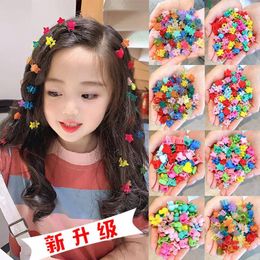 Hair Accessories Small Girls Cartoon Colourful Flower Mini Kids Sweet Hairpins Children Fashion Cute Clip