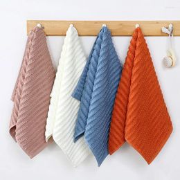 Towel 1Pcs Fashion Solid Colour Cotton Towels Home Absorbent Wash Face Soft High Quality Plain Bathroom Household