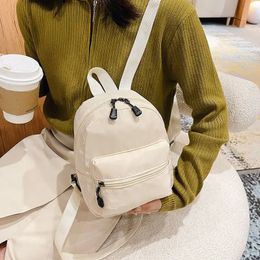 Mini Womens Backpacks Trend Nylon Female Bag Small School Bags White Rucksack For Teen Girls Fashion Casual Backpack 231221