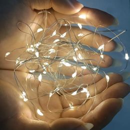 LED Waterproof Fairy Tale Light, Battery Operated Copper Wire Decorative String Lights, For Outdoor Camping, Garden And Courtyard Decoration