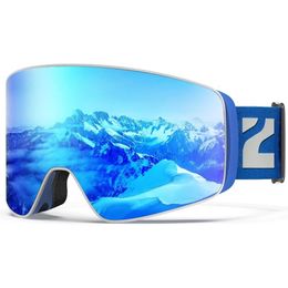 Ski X12 100% OTG Schneebrille Abnehmbare Linse für Männer Frauen Erwachsene Schneebrille Ski Wintersport Zubehör 231220