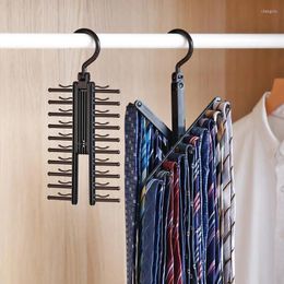 Racks Hangers 360 Degree Rotating 20 Tie Rack Closet Organiser Neck Ties Necktie Belt Scarves Nonslip Holder Hanger For Clothes