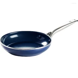 Pans Versatile Blue Diamond Non-Stick Pan For Pancakes And Fried Eggs On Any Stovetop