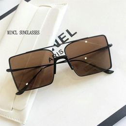 Sunglasses Oversize Metal Women 2021 Punk Vintage Sun Glasses Black Side Shield Men Shades Style UV400 FML335l