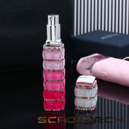 12ml Portable Perfume Spray Bottle s Mini Bling For Travel Cosmetic Essential Oils Container Storage Box 231221