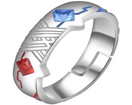 Anime Darling in the Franxx 02 Zero Two Ring Silver Adjustable Ring Halloween Cosplay 925 Silver ring Christmas Gift2555059