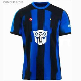 Fans Tops Tees 23 24 ALEXIS Maglia Inters Soccer Jersey Kid Kit TraNSforMERs Special 2023 2024 Football Shirt MILANS Maglie Fan Player Version LAUTARO CALHANOGLU BAR