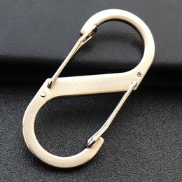 Car styling Portable Stainless Larger S Buckle 8 Type Key Keychain Clasps Clips Car Keychain Auto Interior Decoration273S