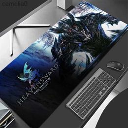 Mouse Pads Wrist Rests Final Fantasy XIV Anime HD Large Game Mouse Pad 90x40 Computer Accessory Rubber Non-Slip Desk Mat Keyboard Office Soft MousepadL231221