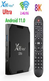 X96 Max Ultra Android 110 tv box Amlogic S905X4 24G5G WiFi 8K H265 HEVC Set TopBox Media Player Support Micro SD Card X96MAX7723304