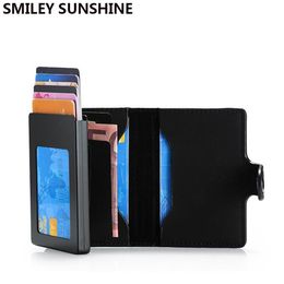 Card Holders Rfid Holder Case Men Carbon Fiber Metal Smart Minimalist Wallet Leather Business Bank Cardholder 2021 Nederlands238x