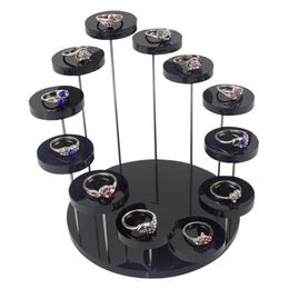 Acrylic Decoration Stand Ring Jewellery Three-tier Round Three-dimensional Rotating Display Dessert Cake Other Home Decor279s
