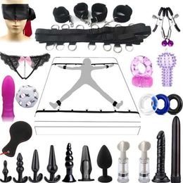 Massager SM bed strap combination set alternative split backyard adult restraint Sex toy 80% Off Factory wholesale