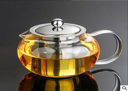 YGS-Y254 Best Heat Resistant Glass Pot Flower Set Puer kettle Coffee pot Convenient With Infuser Office Home cup8277362