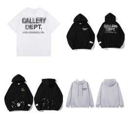 2014Men's Hoodies Sweatshirts Hoodie Designer Galleries Top Dept Gary Painted Graffiti Used Letters Printed Loose Casual Fashion Mens and Womens Hoody