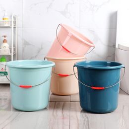 Plastic bucket, water bucket, household water storage, large round bucket, thickened plastic bucket, portable large dormitory laundry can