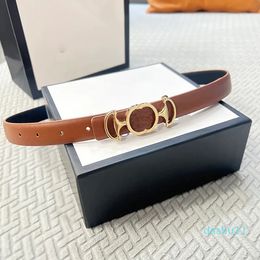 Belt for Women Genuine Leather 2.5cm Width Men Designer Belts Buckle cnosme Womens Waistband 6 color capsboys