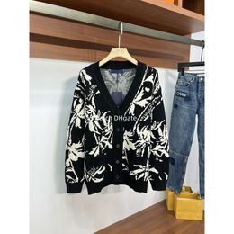 Designer Sweater Men's and Women's Knitted Sweater Bamboo Forest Pattern Button Cardigan Sweater Autumn and Winter Warm High Quality Hoodie Pullover