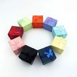Whole 50 Pcs lot Square Ring Earring Necklace Jewellery Box Gift Present Case Holder Set W334273K