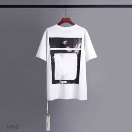 Men's T-shirts t Shirt Mens Womens Designers Loose Tees Tops Man Casual Luxurys Clothing Streetwear Shorts Sleeve Polos Tshirts Size Offes White VWXT