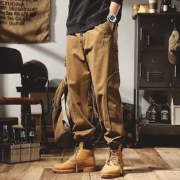 2023 Fashionable Men s Pants Loose Sports Wear Resistant Workwear Casual Versatile Harlan Leggings 231220