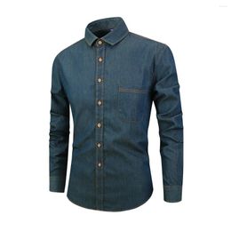 Men's Casual Shirts 2024 Long Sleeve Formal Office Social Business Dress Standard Fit Cotton High Quality