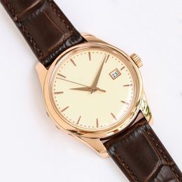 Watch Mens Watches 39mm Mechanical Movement Wristwatch Designer Leather Strap Sapphire Waterproof Montre De Luxe High Quality Classics Watches