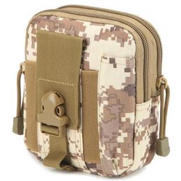 Multi-Purpose Poly Tool Holder EDC Pouch Camo Bag Military Nylon Utility Tactical Waist Pack Camping Hiking213L