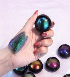 Eye Shadow Optical Chameleons Eyeshadow Diamond Gloss Shiny High Mono Pallete Glitter Pigment WholeEye ShadowEye8201924